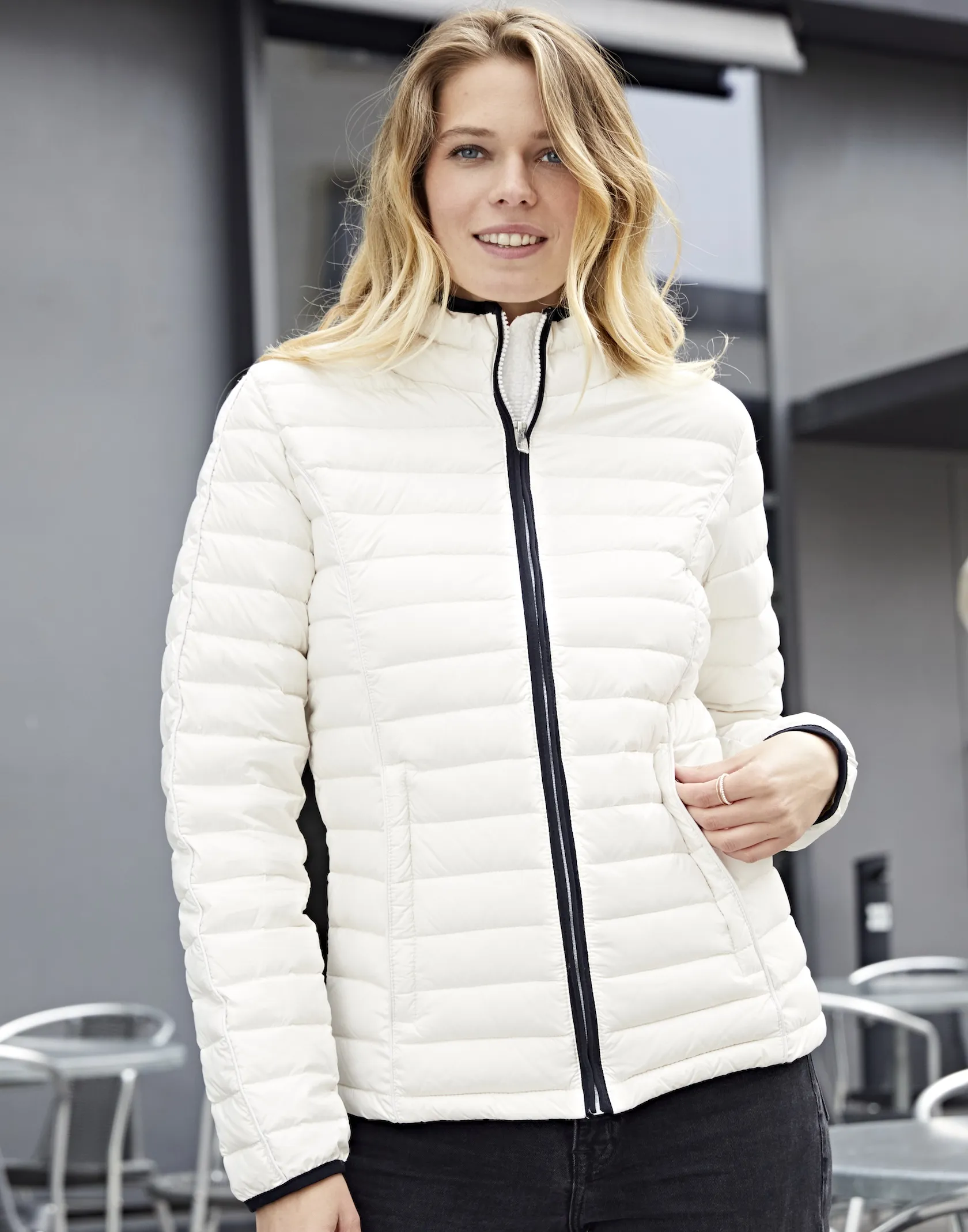 James & Nicholson Ladies Quilted Down Jacket