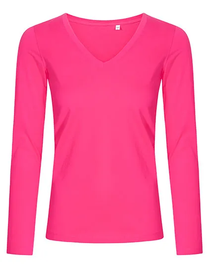 Promodoro Women´s V-Neck T-Shirt Long Sleeve