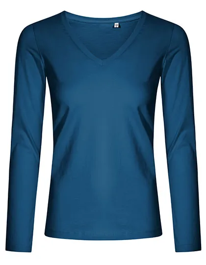 Promodoro Women´s V-Neck T-Shirt Long Sleeve