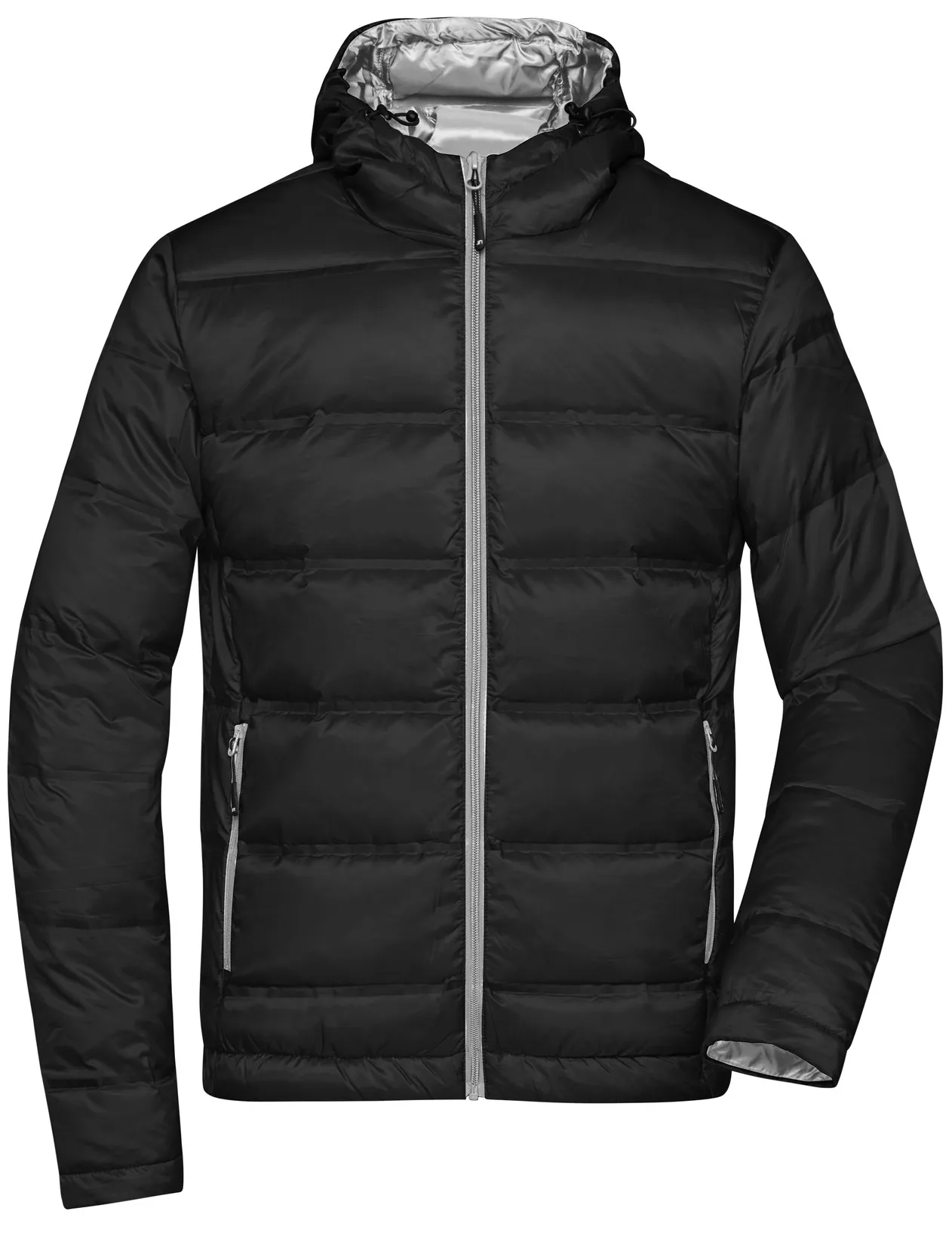 James & Nicholson Men's Hooded Down Jacket