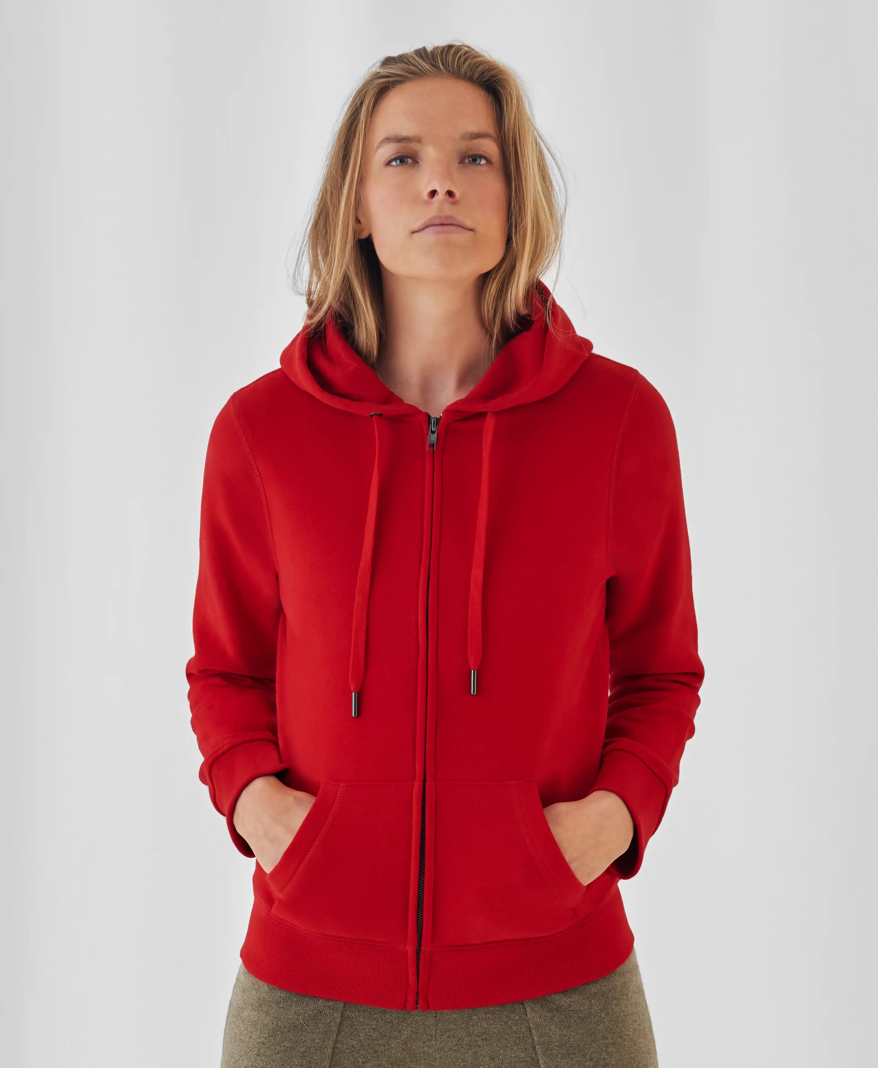 B&C Queen Zipped Hood Jacket Women