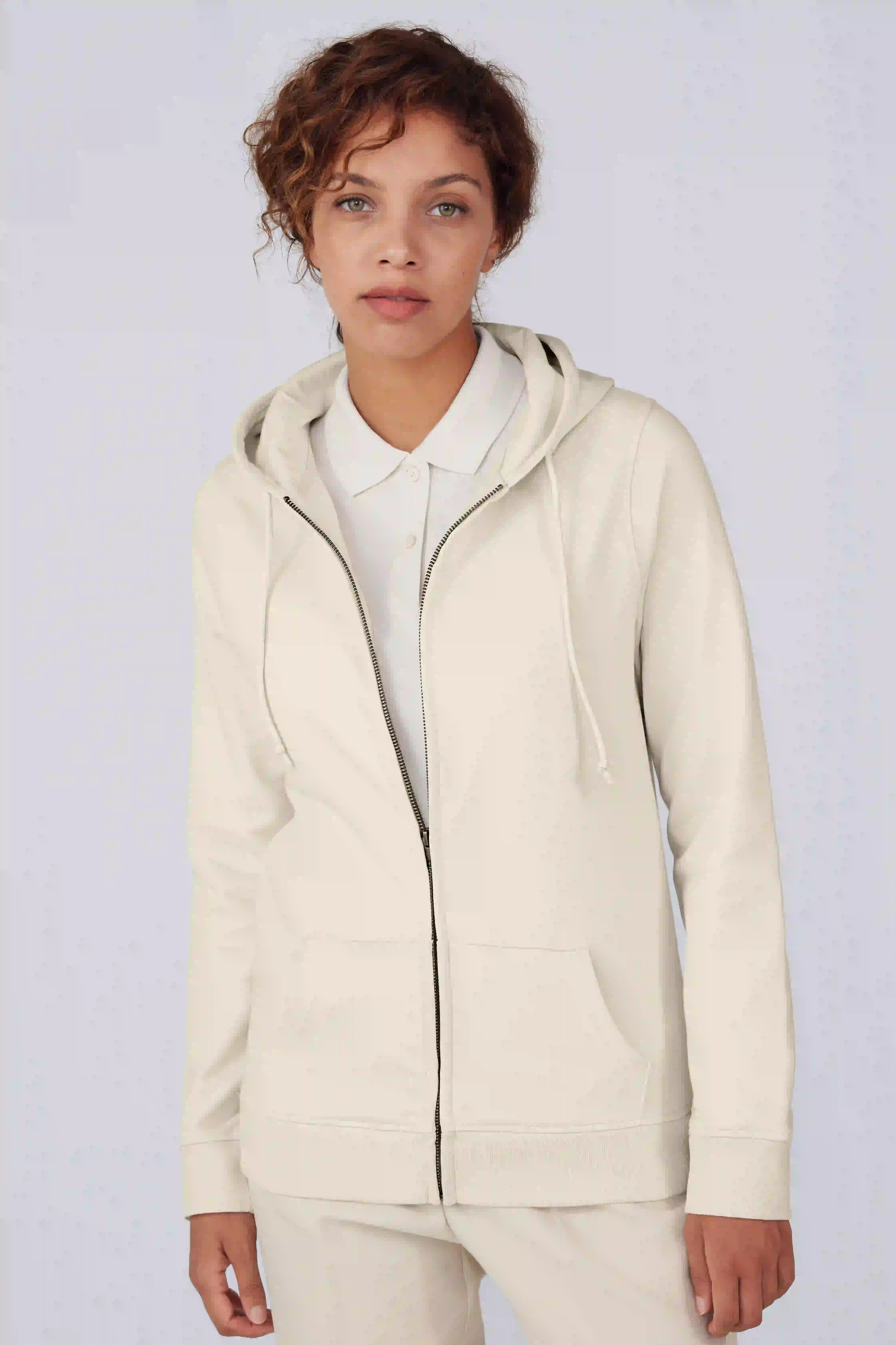 B&C Organic Zipped Hood Jacket Women