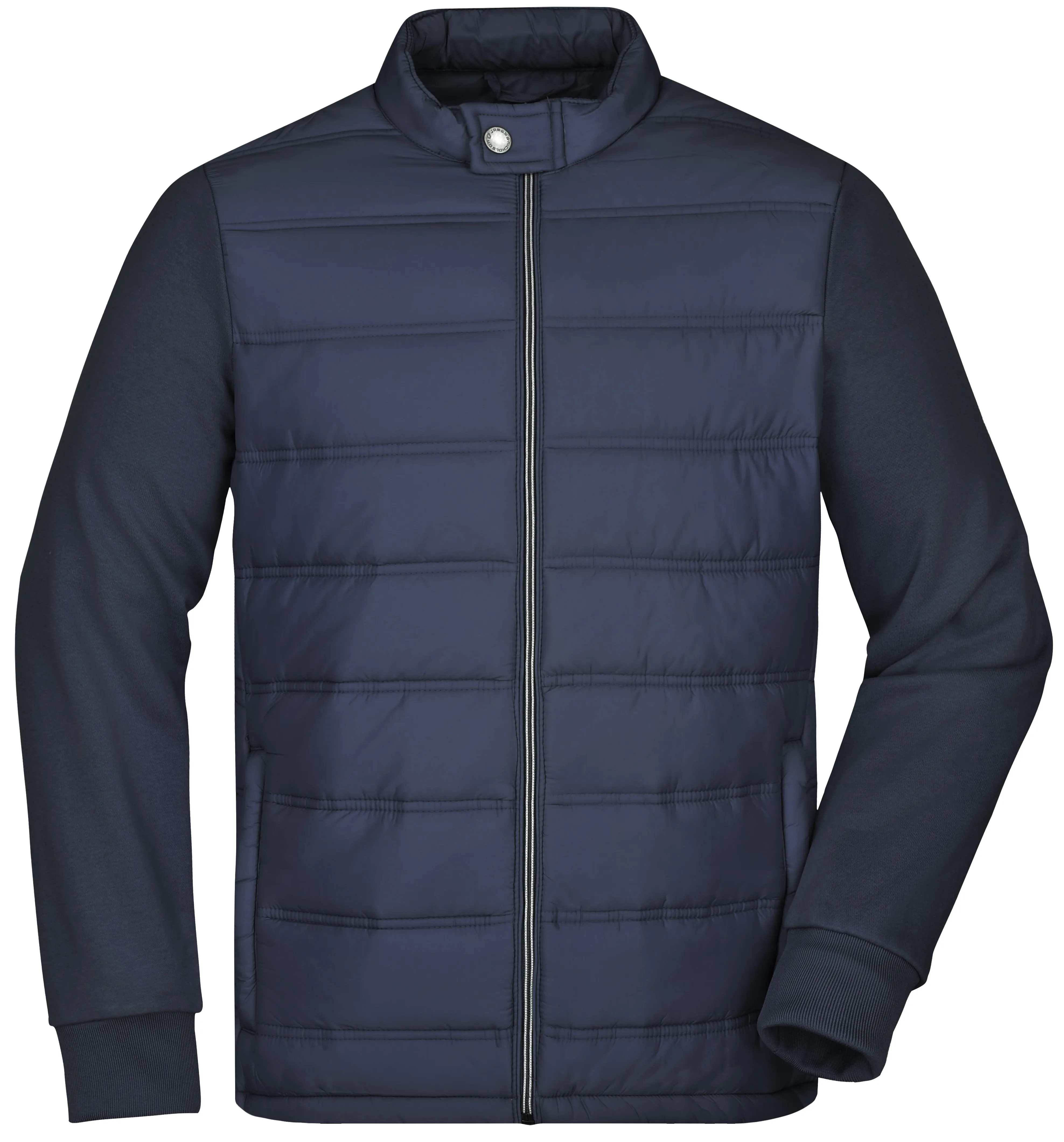 James & Nicholson Men's Hybrid Sweat Jacket