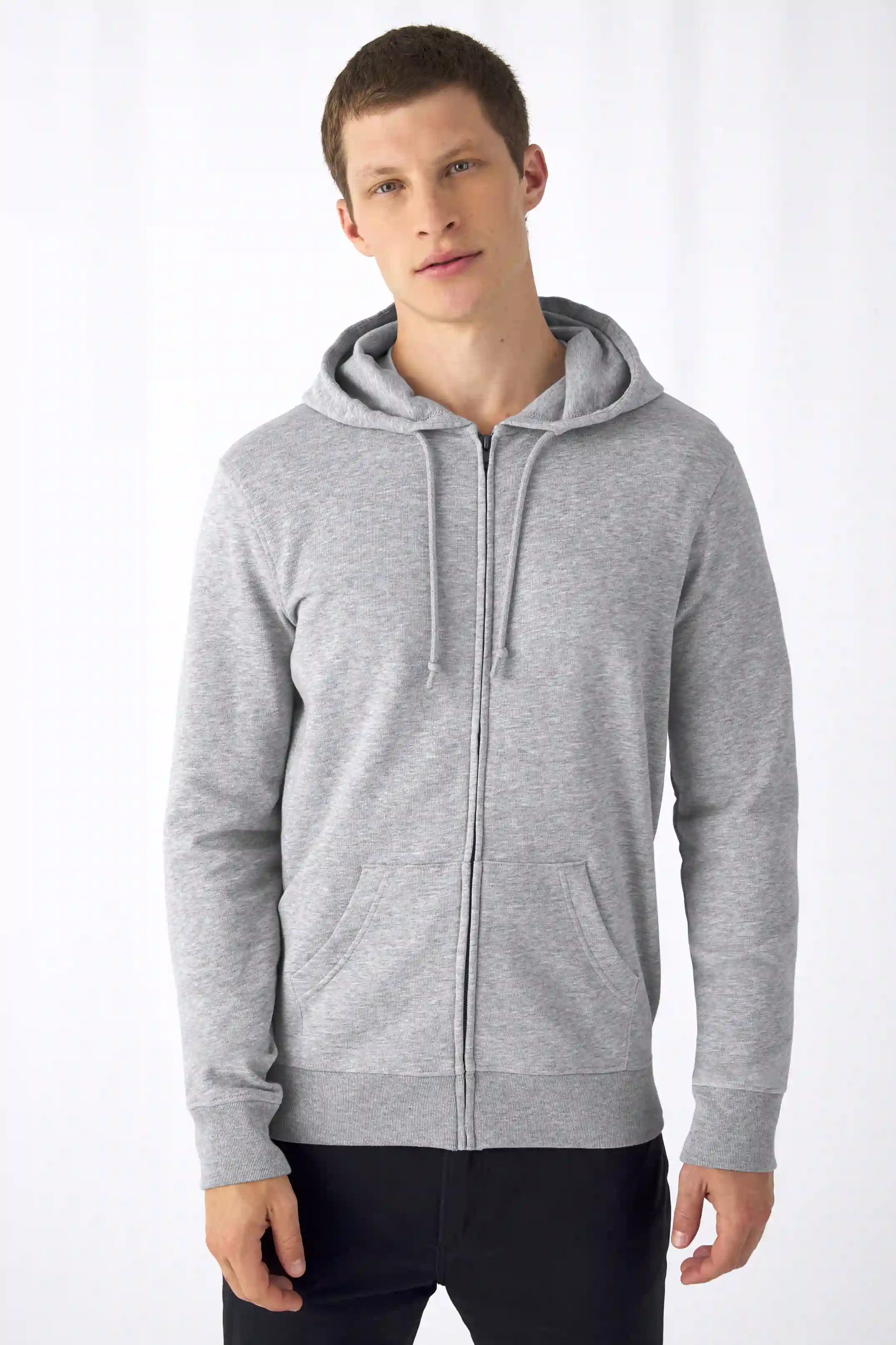 B&C Organic Zipped Hood Jacket