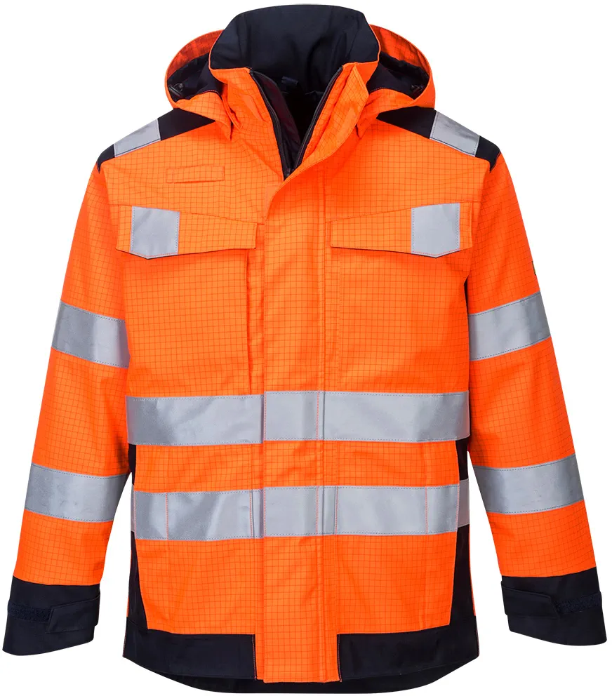 PORTWEST Multinorm Jacke mit Lichtbogen Schutz MV70