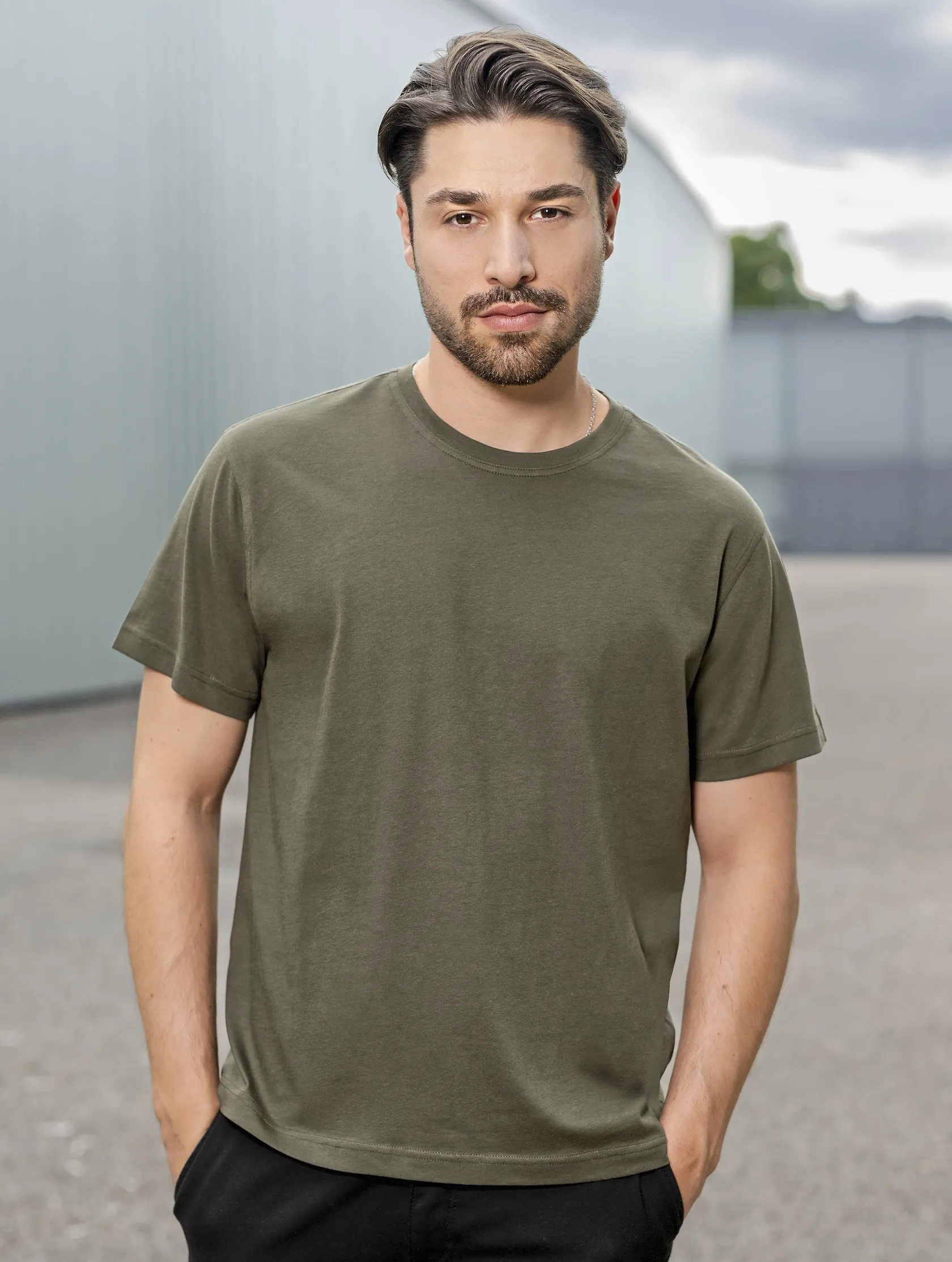 HRM Men´s Organic Heavy Luxury Roundneck Tees