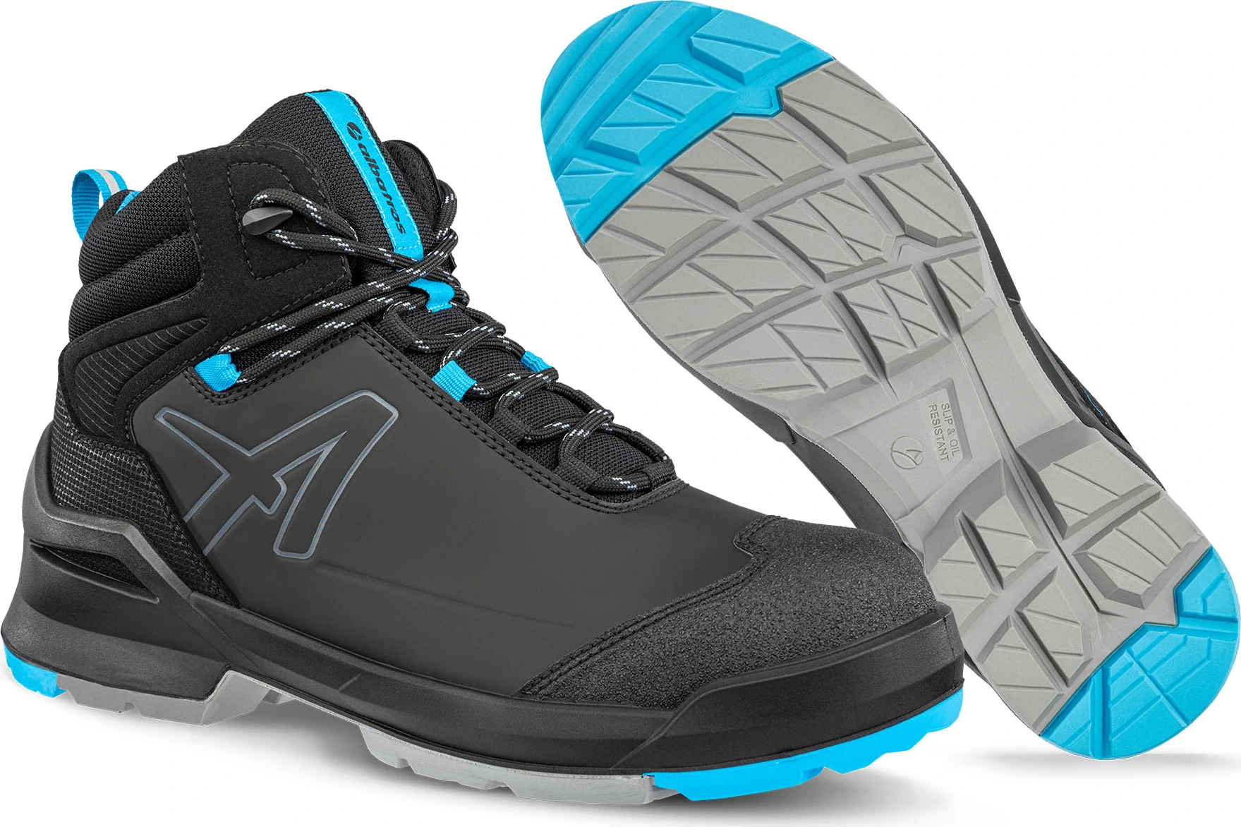 albatros Sicherheitsschuh TARAVAL BLACK/BLUE MID