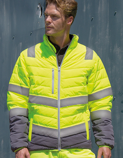 Result Men`s Soft Padded Safety Jacket