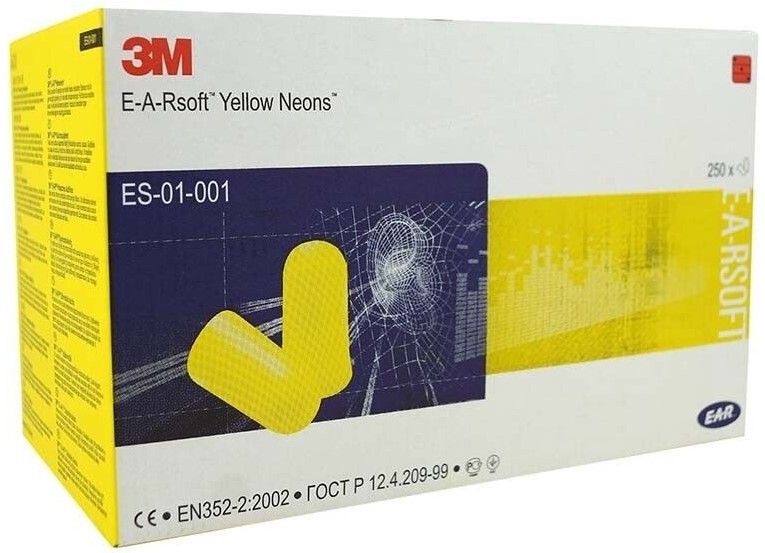 3M E-A-R Gehörschutzstöpsel Soft Yellow Neons 250 Paar