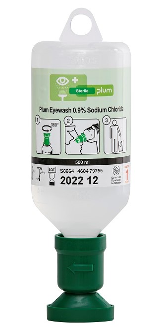Plum™ Augenwaschstation Enthält: 500 ml Augenspülung Tragbare  Augenwaschstationen und Duschvorrichtungen