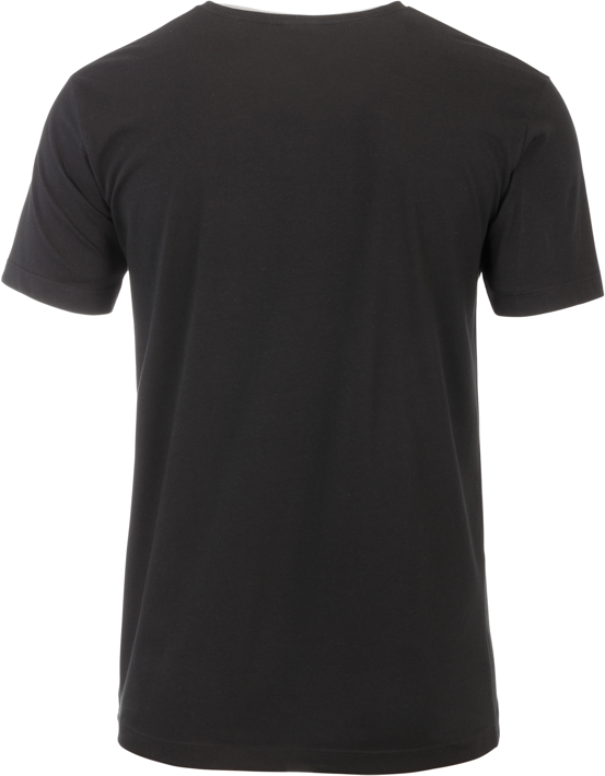 James & Nicholson Men's Bio V-Neck T-Shirt mit Brusttasche