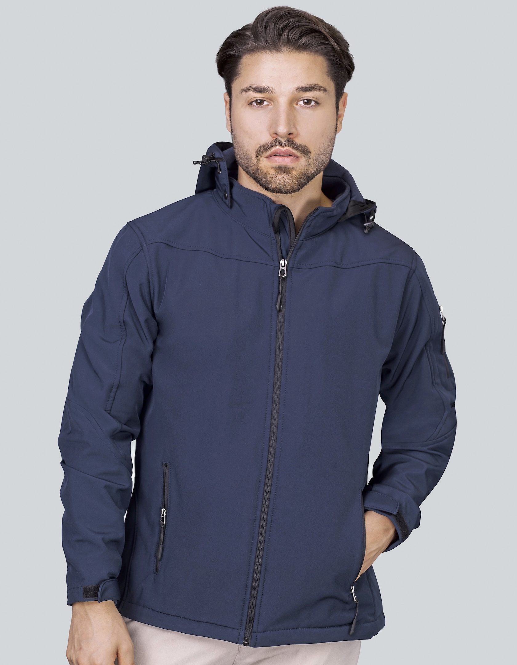 HRM Men´s Hooded Soft-Shell Jacket