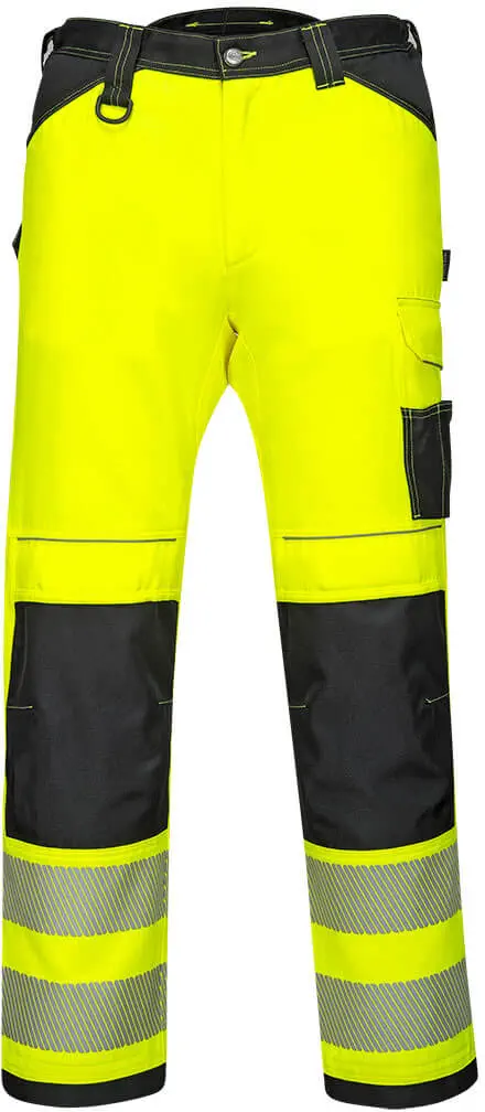 PORTWEST PW303 Leichte Warnschutz-Stretch Arbeitsbundhose