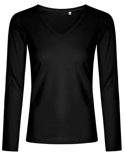 Promodoro Women´s V-Neck T-Shirt Long Sleeve