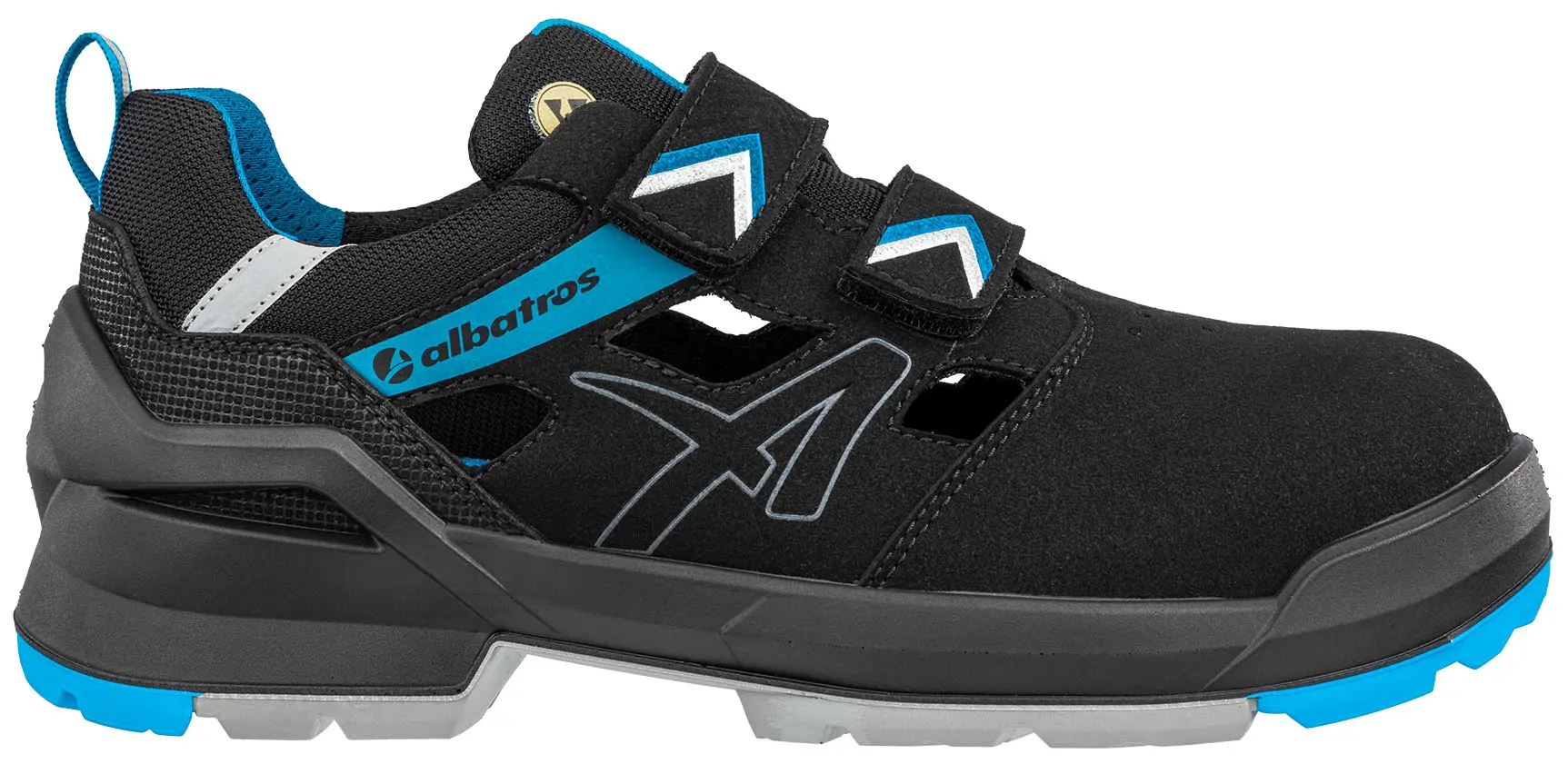 albatros Sicherheitssandale FORGE AIR BLACK/BLUE LOW