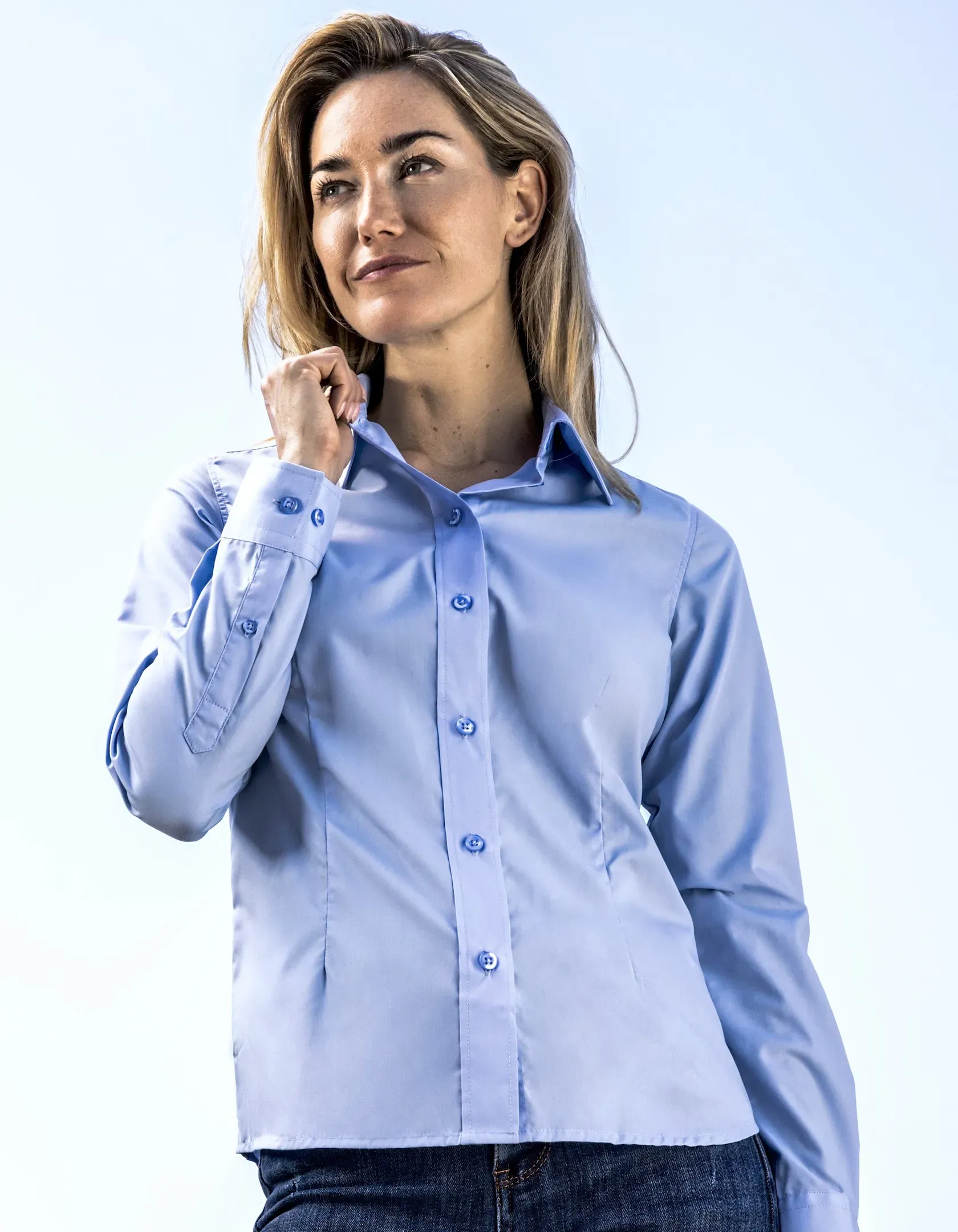 Promodoro Women´s Poplin Shirt Long Sleeve