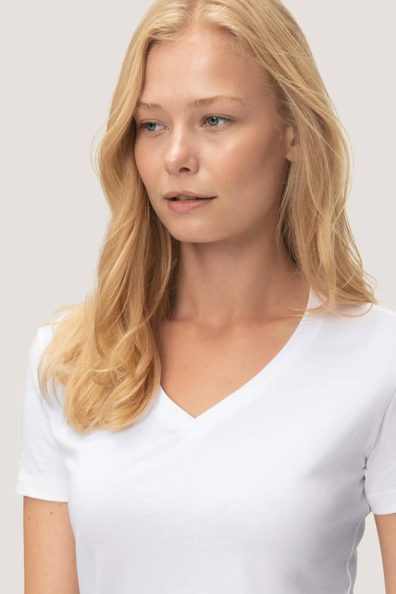 HAKRO Damen-V-Shirt 172 Stretch