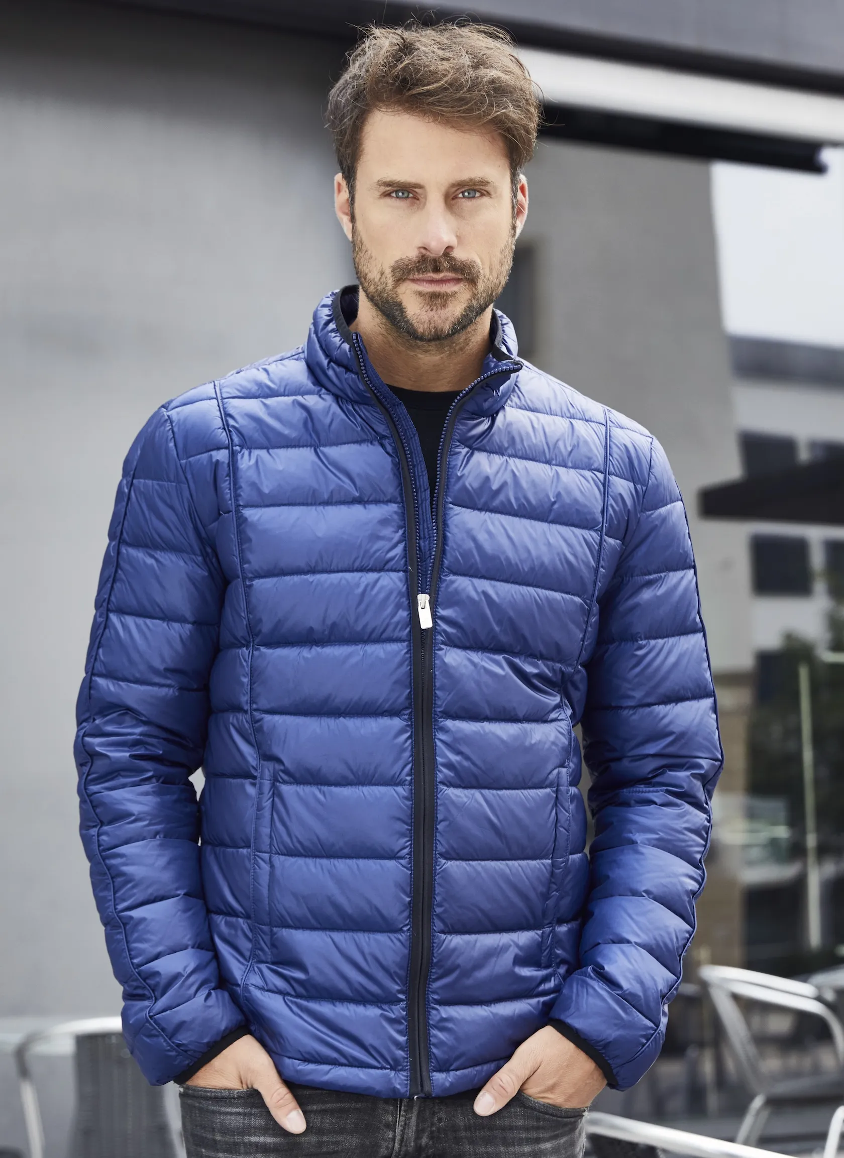 James & Nicholson Men's Quilted Down Jacket